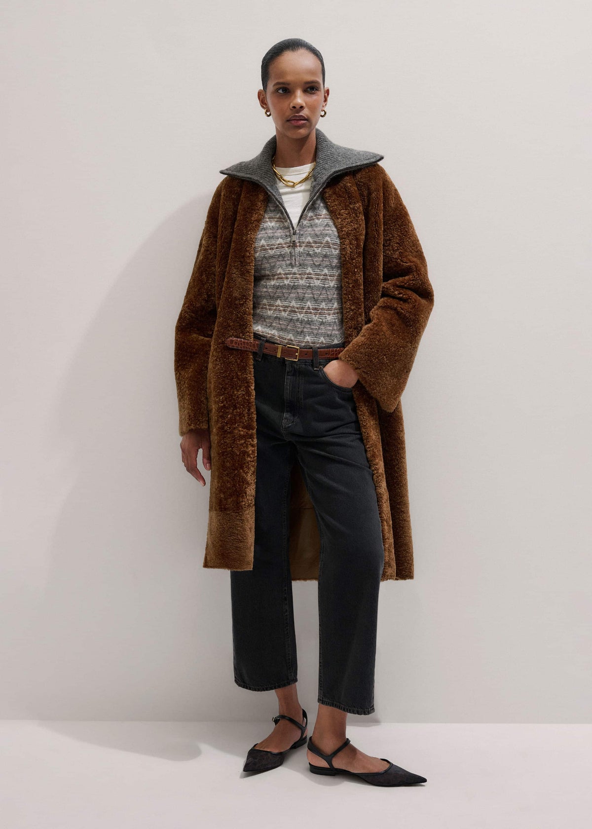 Black Straight Cropped Relaxed Jean | ME+EM Clothing