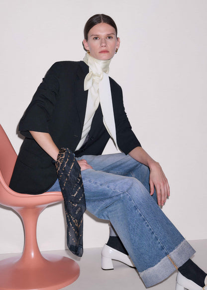 Mid Blue Straight Ankle Grazer Jean | ME+EM Clothing