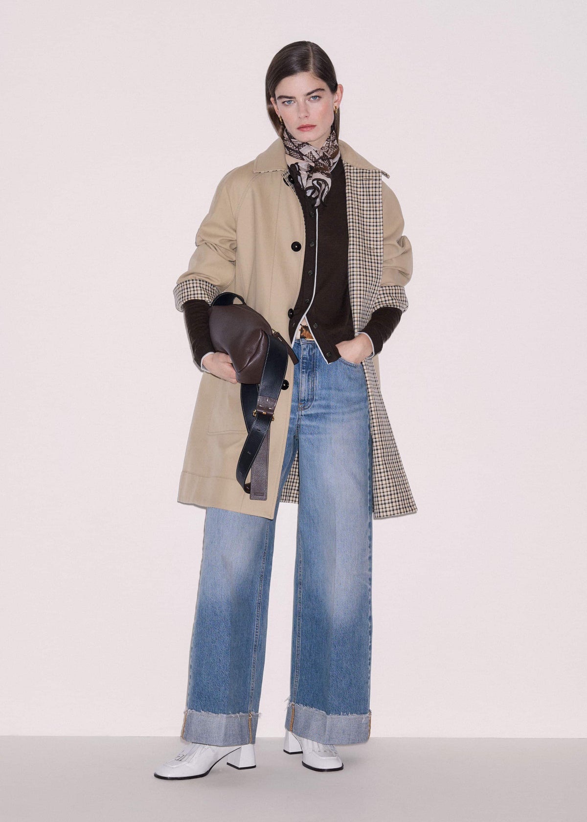 Mid Blue Straight Ankle Grazer Jean | ME+EM Clothing