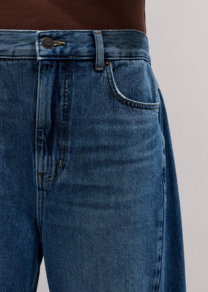 Blue Engineered Barrel Jean | ME+EM Clothing