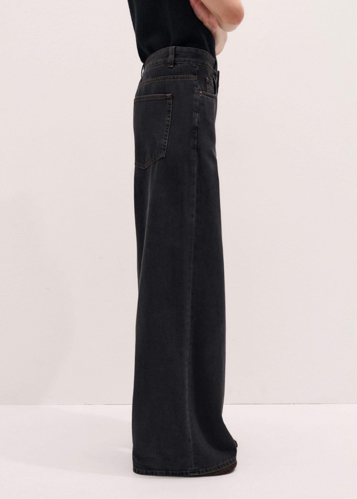 Black Every-Wear Baggy Jean | ME+EM Clothing