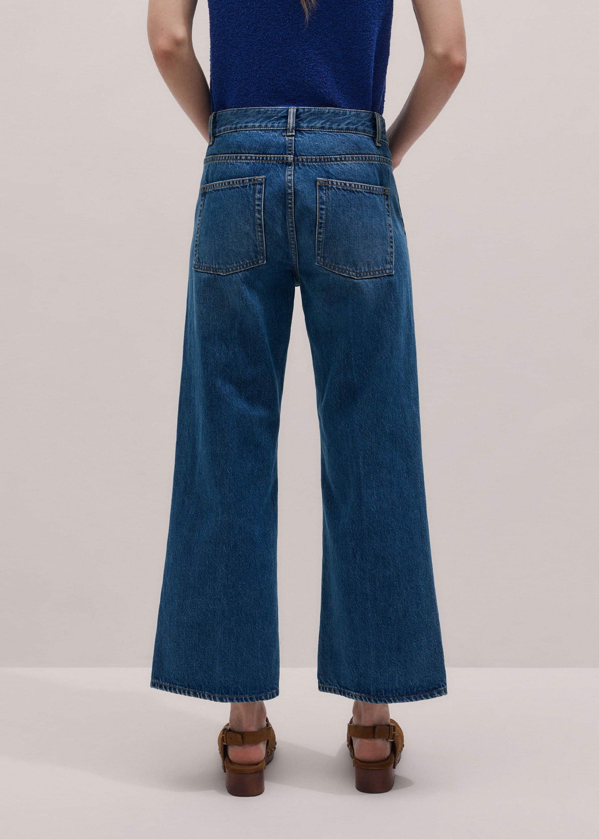 Blue Leg Elongator Crop Jean | ME+EM Clothing
