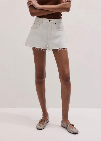 Ecru Classic Cut Off Short | ME+EM Clothing