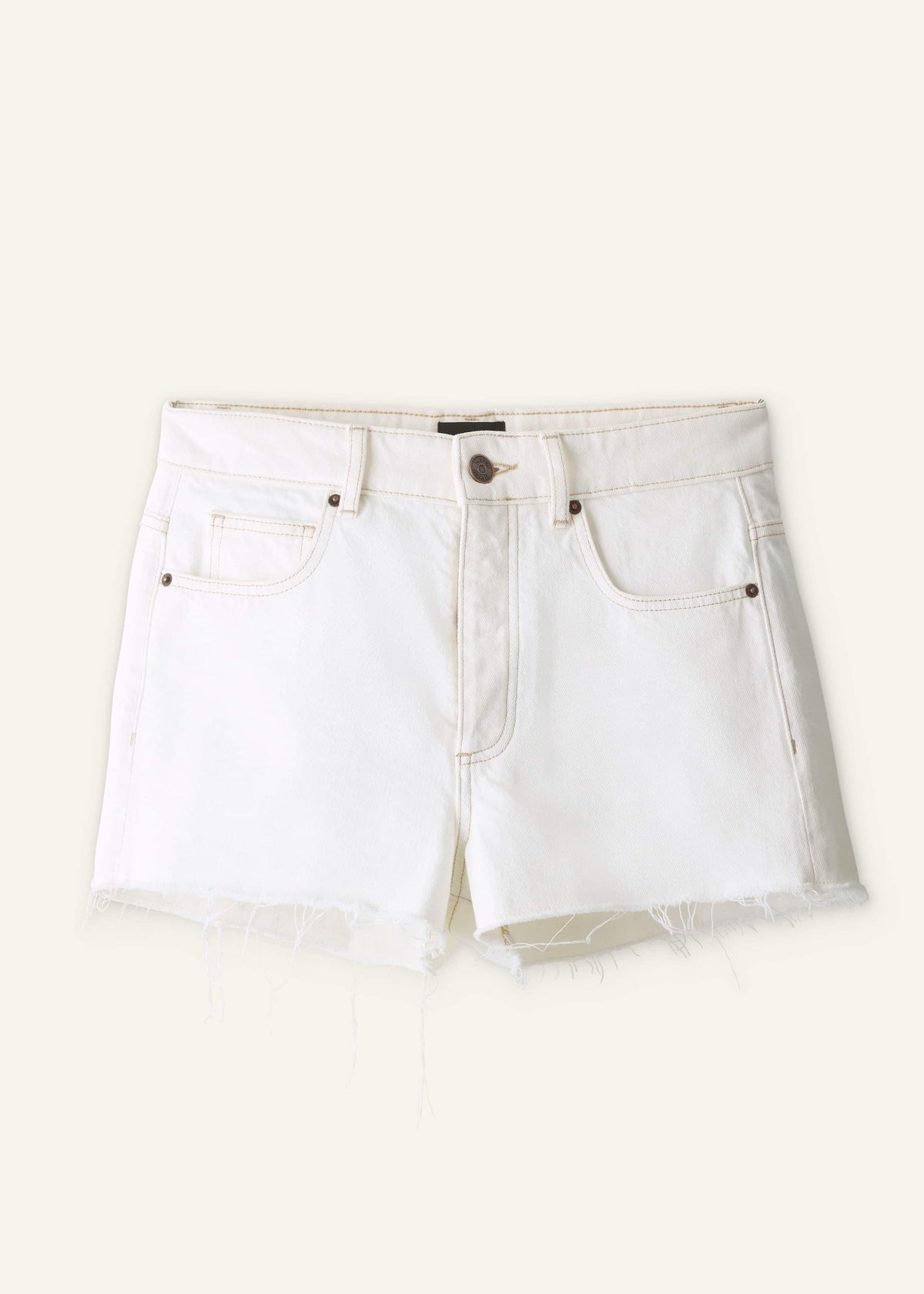 Ecru Classic Cut Off Short | ME+EM Clothing