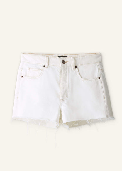 Ecru Classic Cut Off Short | ME+EM Clothing