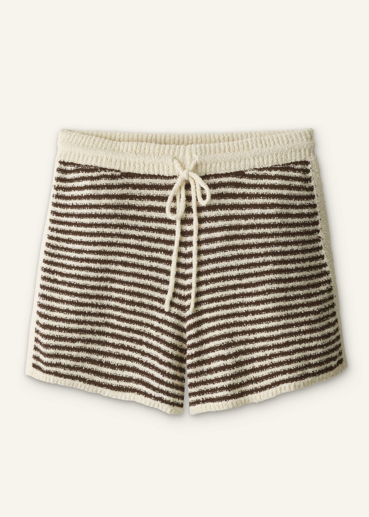 Cream Stripe Drawstring Short | ME+EM Clothing