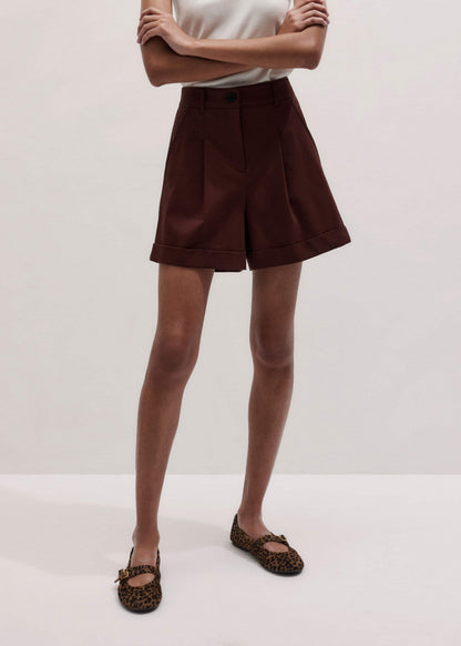 Cinnamon Brown Tailored Summer Short | ME+EM Clothing