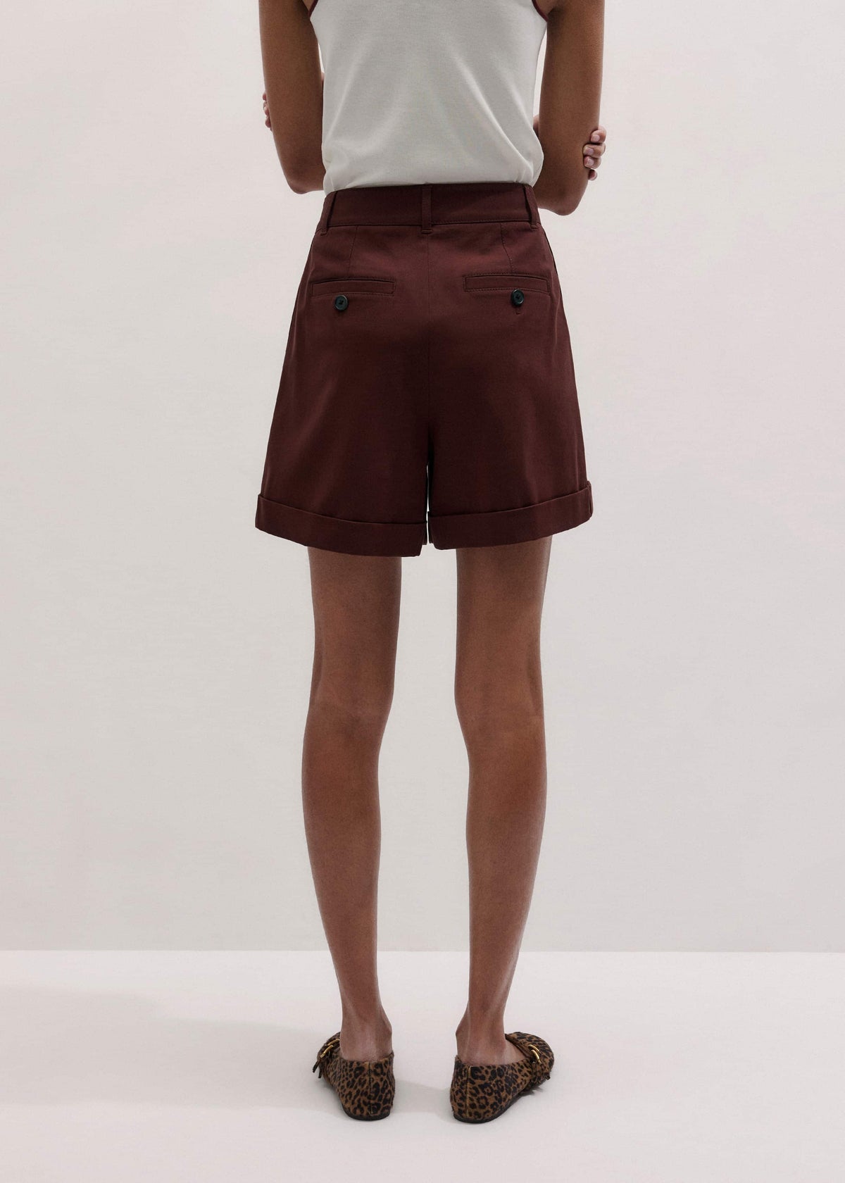 Cinnamon Brown Tailored Summer Short | ME+EM Clothing