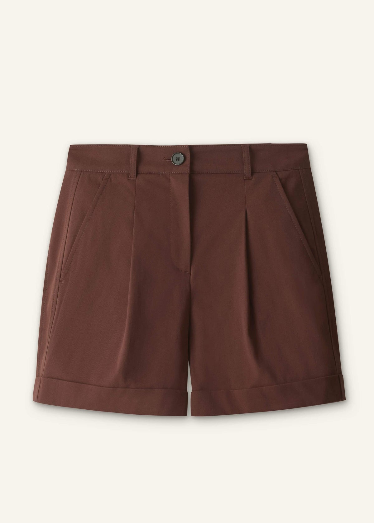 Cinnamon Brown Tailored Summer Short | ME+EM Clothing