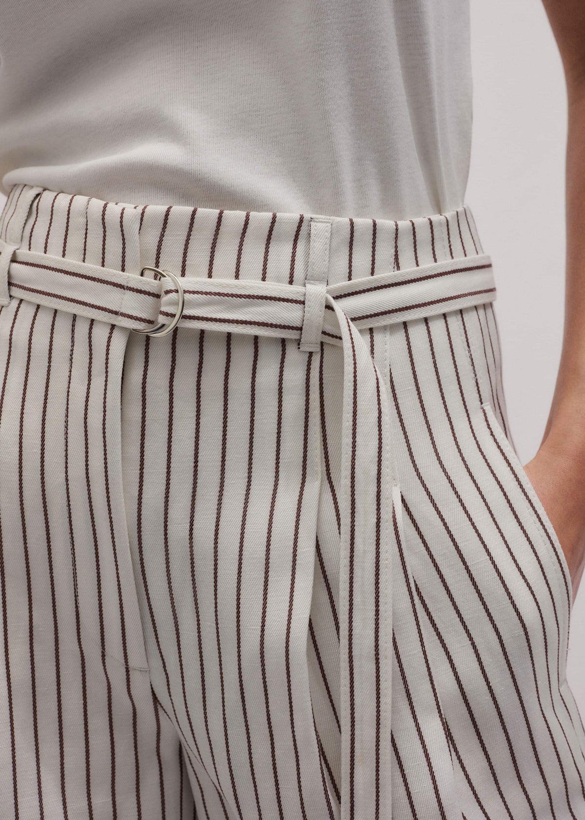 Ivory Tailored Pleat Short | ME+EM Clothing