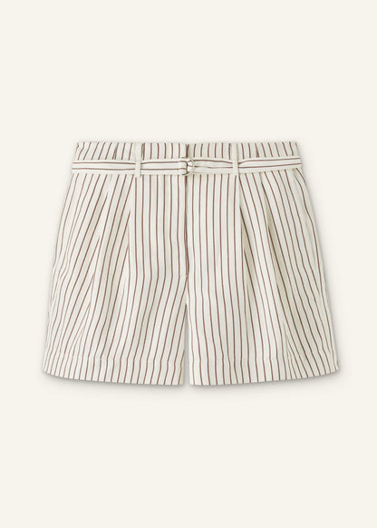 Ivory Tailored Pleat Short | ME+EM Clothing