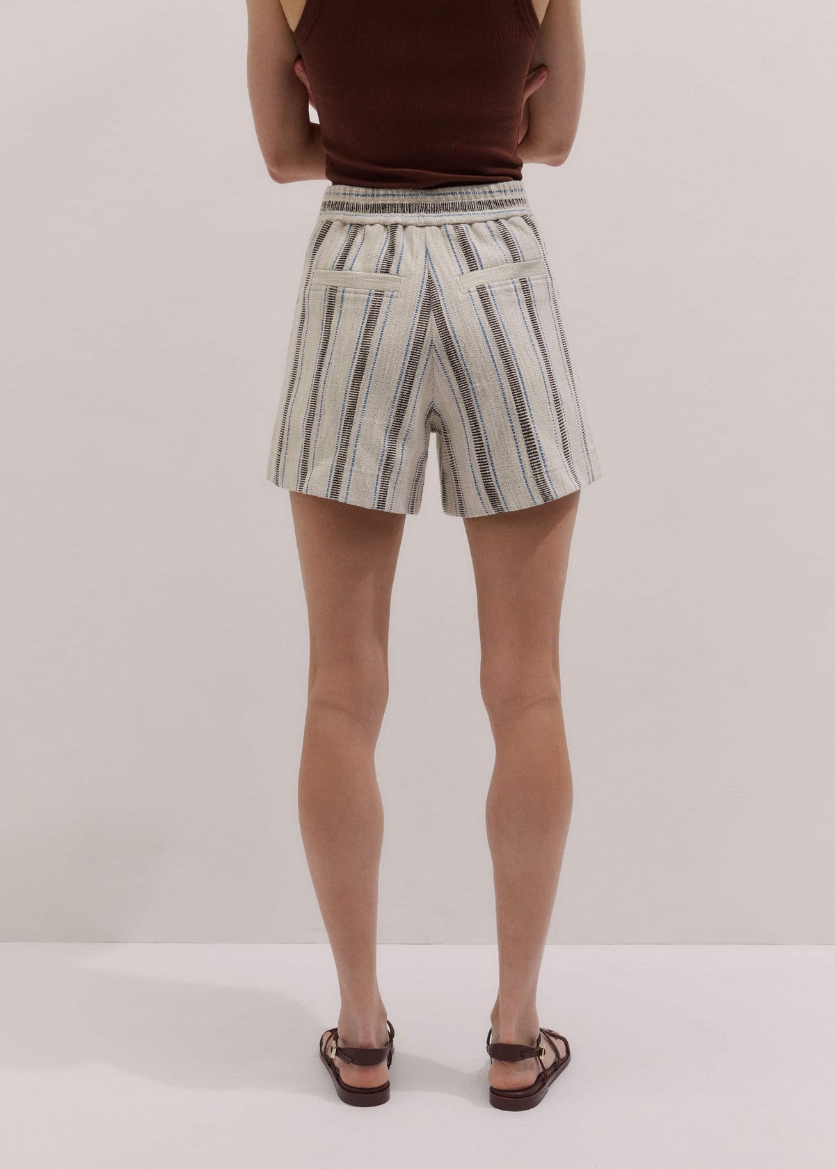 Cream Stripe Short | ME+EM Clothing