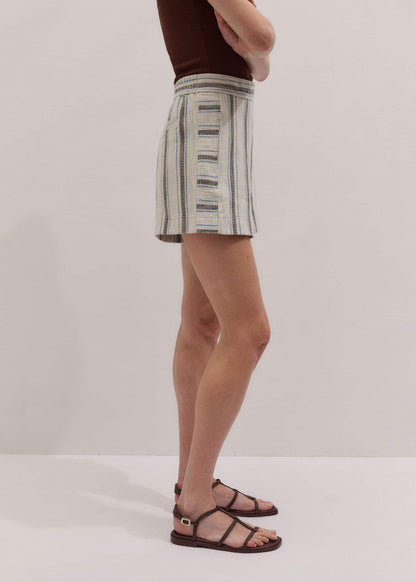 Cream Stripe Short | ME+EM Clothing
