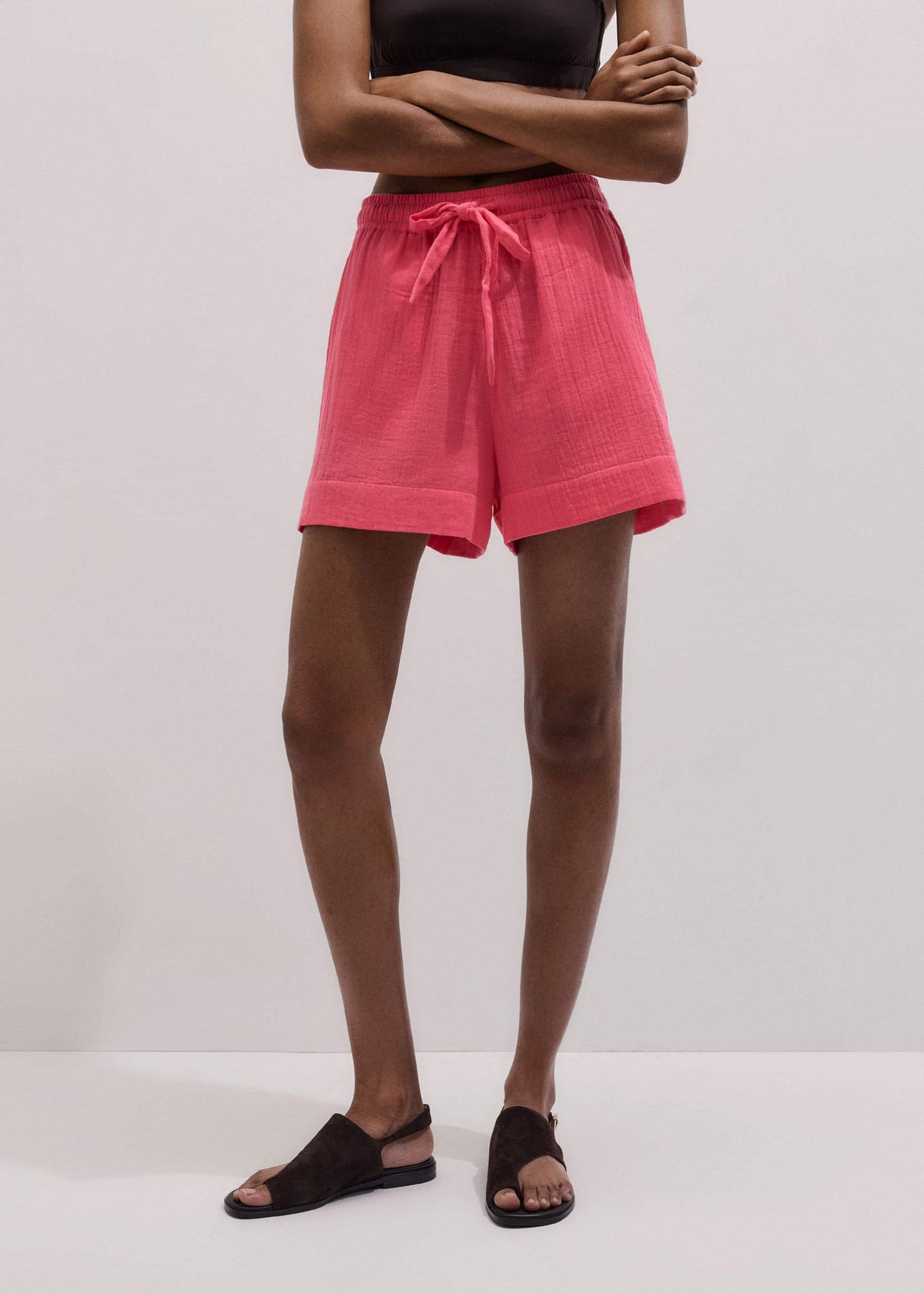 Pink Cheesecloth Summer Short | ME+EM Clothing
