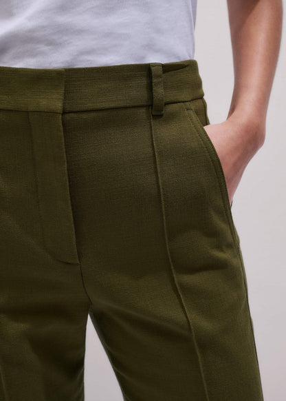 Olive Green Slim Crop Pant | ME+EM Clothing