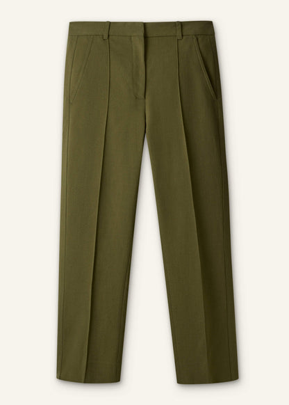 Olive Green Slim Crop Pant | ME+EM Clothing