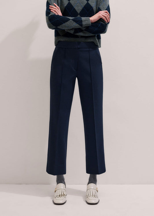 Navy Slim Crop Forever Pant | Pants | ME+EM Clothing