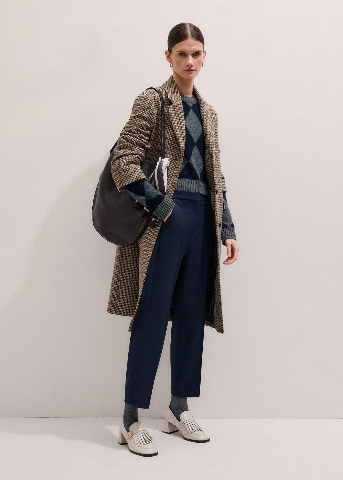 Navy Slim Crop Forever Pant | Pants | ME+EM Clothing