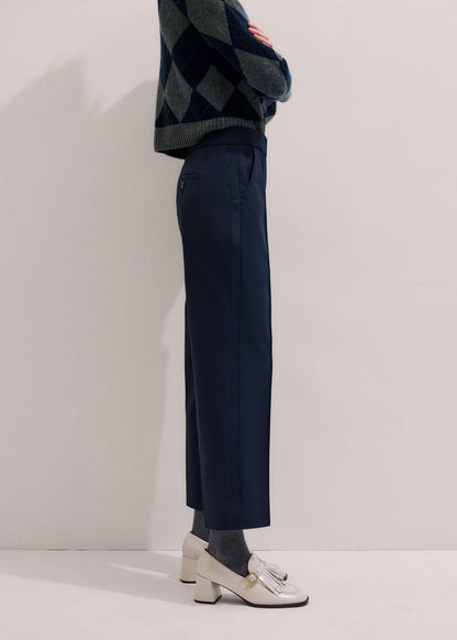 Navy Slim Crop Forever Pant | Pants | ME+EM Clothing