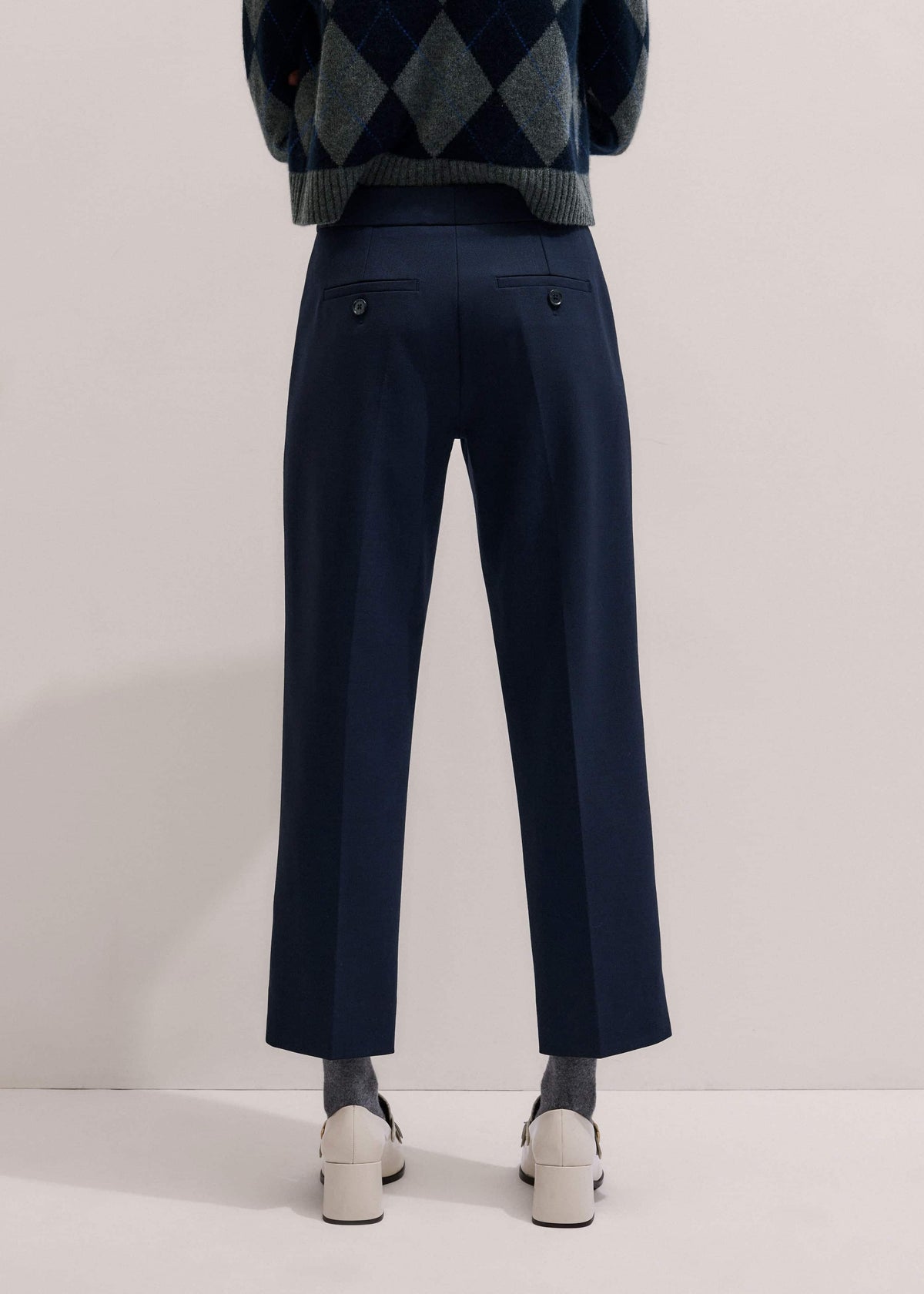 Navy Slim Crop Forever Pant | Pants | ME+EM Clothing