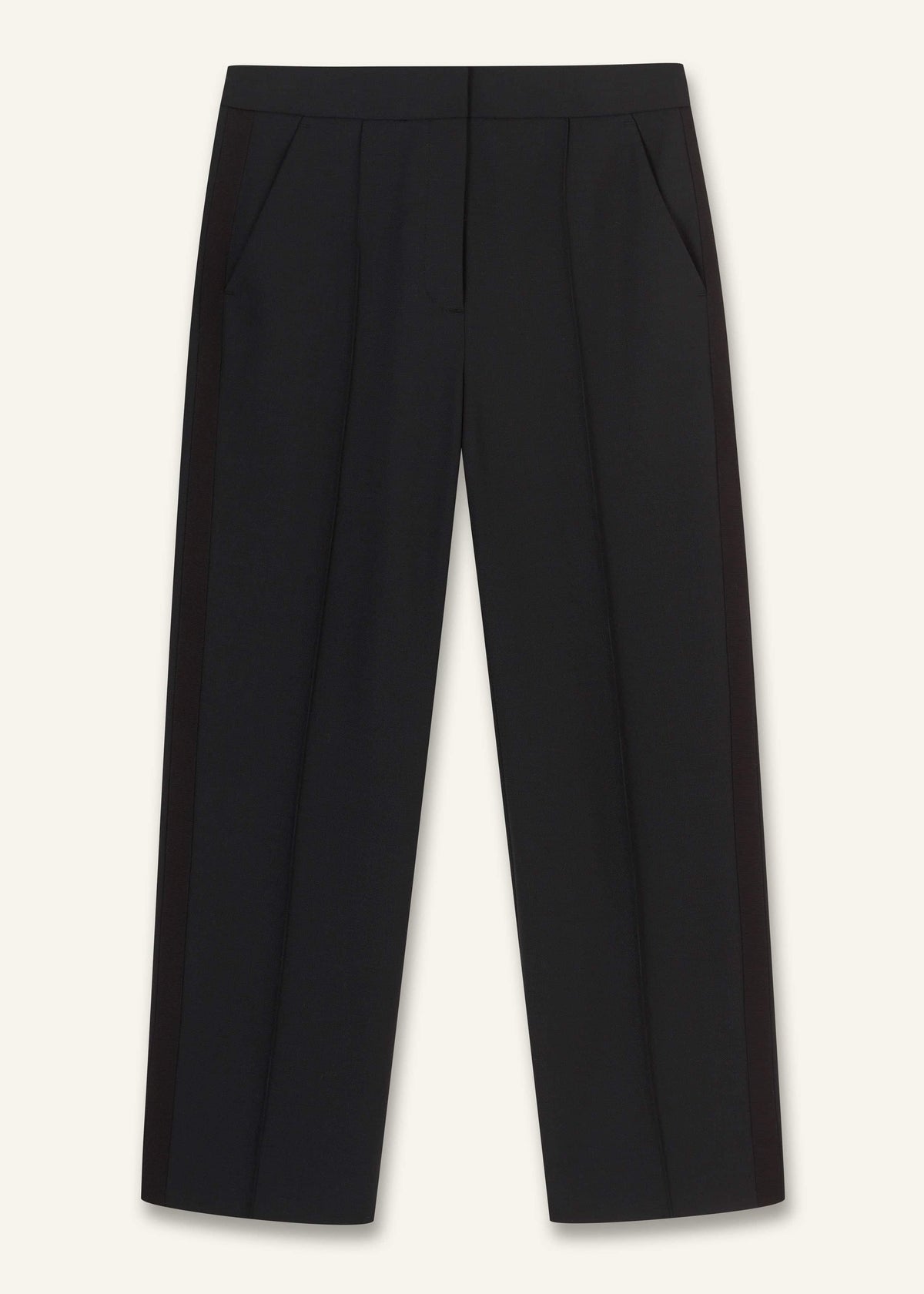 Black Slim Crop Tux Pant | Pants | ME+EM Clothing