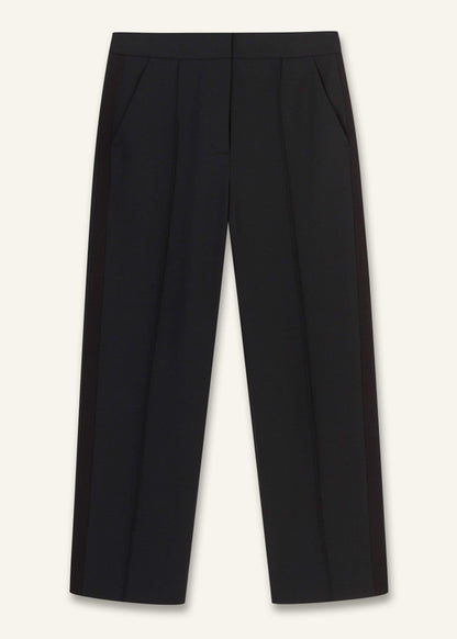 Black Slim Crop Tux Pant | Pants | ME+EM Clothing