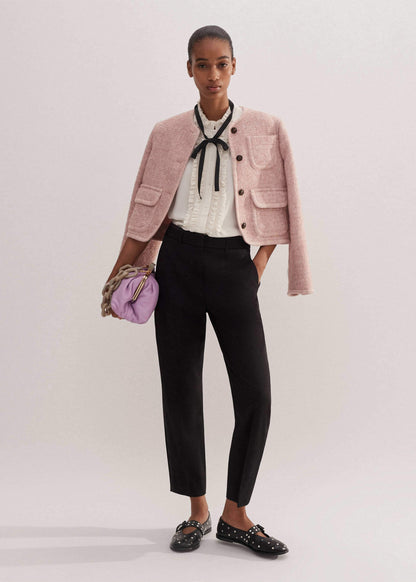 Black Slim Crop Forever Tux Pant | Woven Pants | ME+EM Clothing