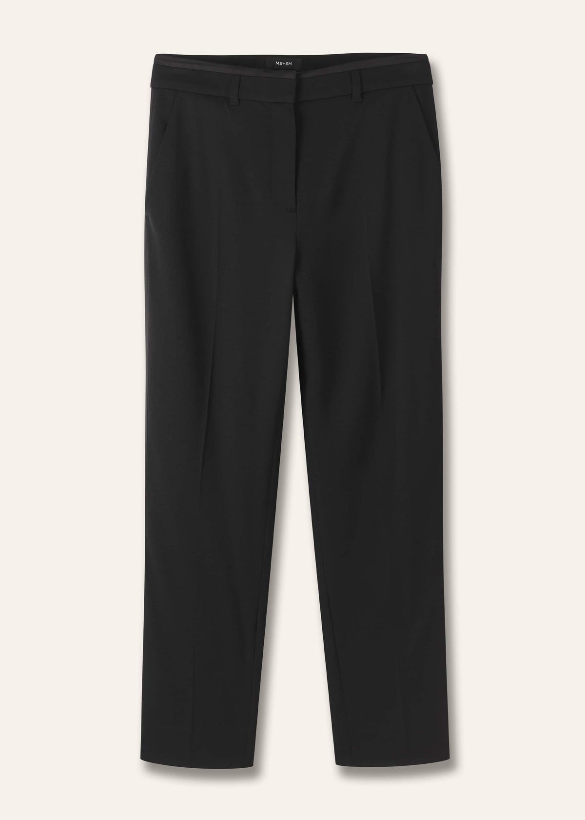 Black Slim Crop Forever Tux Pant | Woven Pants | ME+EM Clothing
