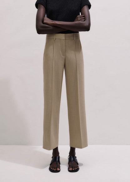Sand Tailored Straight Crop Pant | ME+EM Clothing