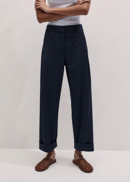 Navy Pinstripe Clever Pant | ME+EM Clothing