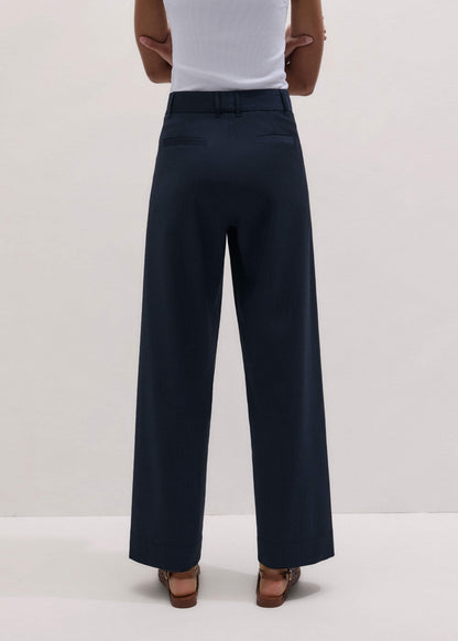 Navy Pinstripe Clever Pant | ME+EM Clothing