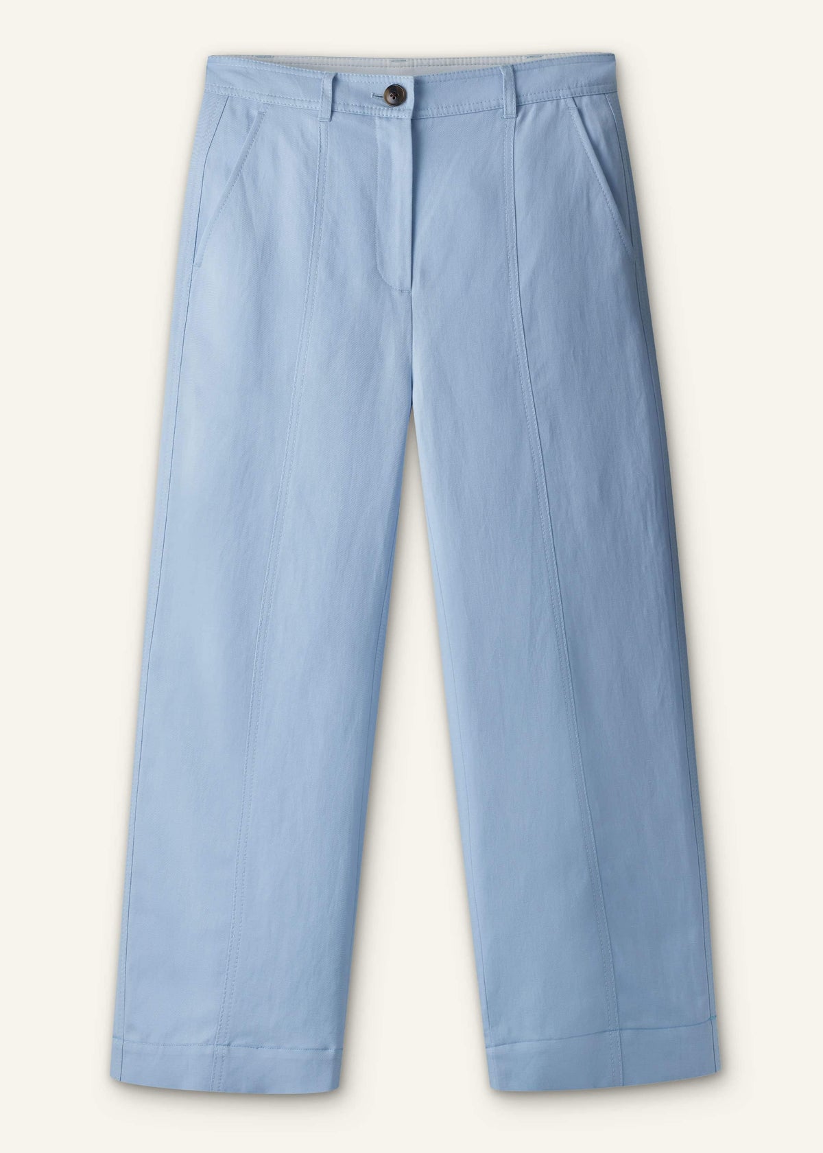 Blue Straight Crop Pant | ME+EM Clothing