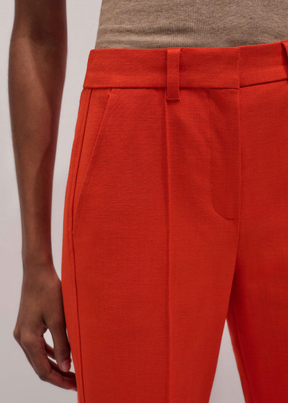 Orange Straight Crop Tailored Pant | ME+EM Clothing