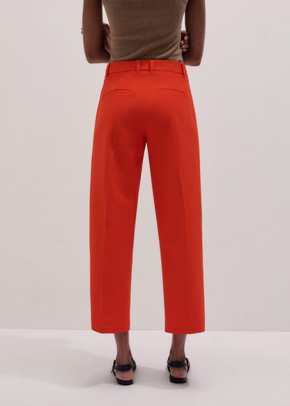 Orange Straight Crop Tailored Pant | ME+EM Clothing