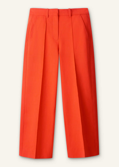 Orange Straight Crop Tailored Pant | ME+EM Clothing