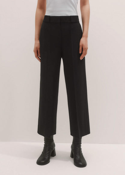Black Straight Crop Pant | ME+EM Clothing