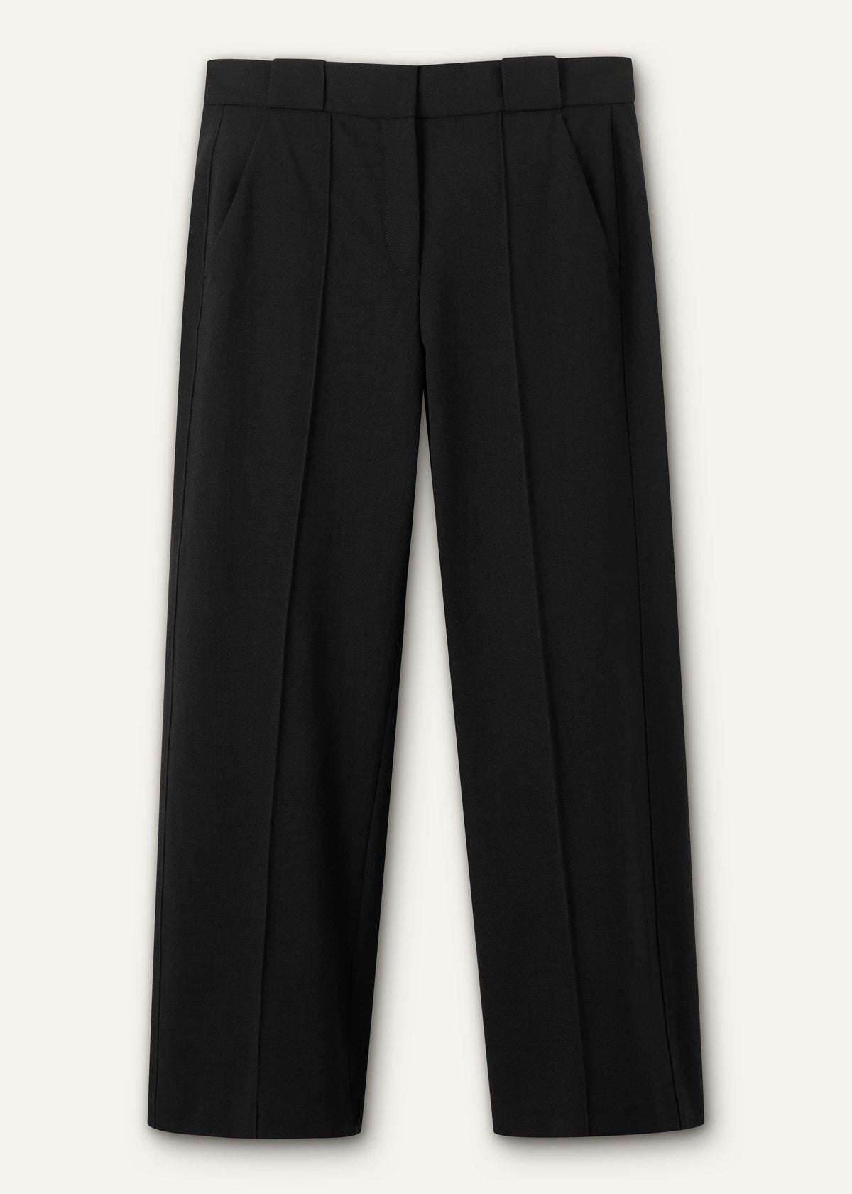 Black Straight Crop Pant | ME+EM Clothing