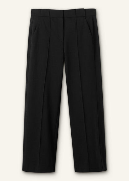 Black Straight Crop Pant | ME+EM Clothing