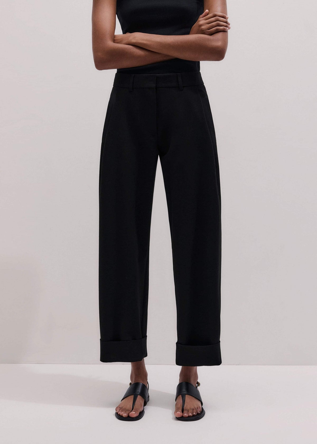 Black Clever Tapered Pant | ME+EM Clothing