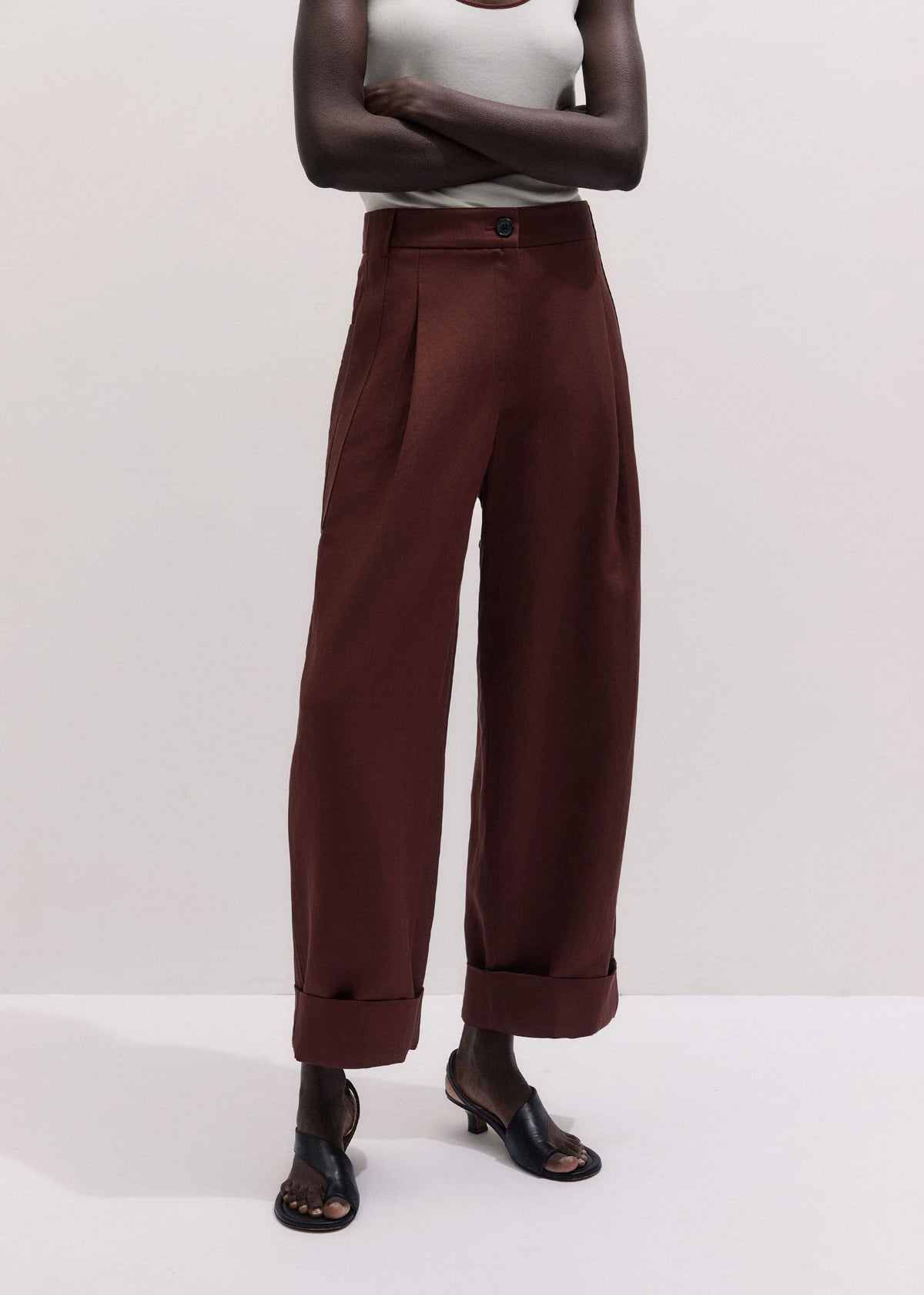 Cinnamon Brown Extreme Taper Pant | ME+EM Clothing