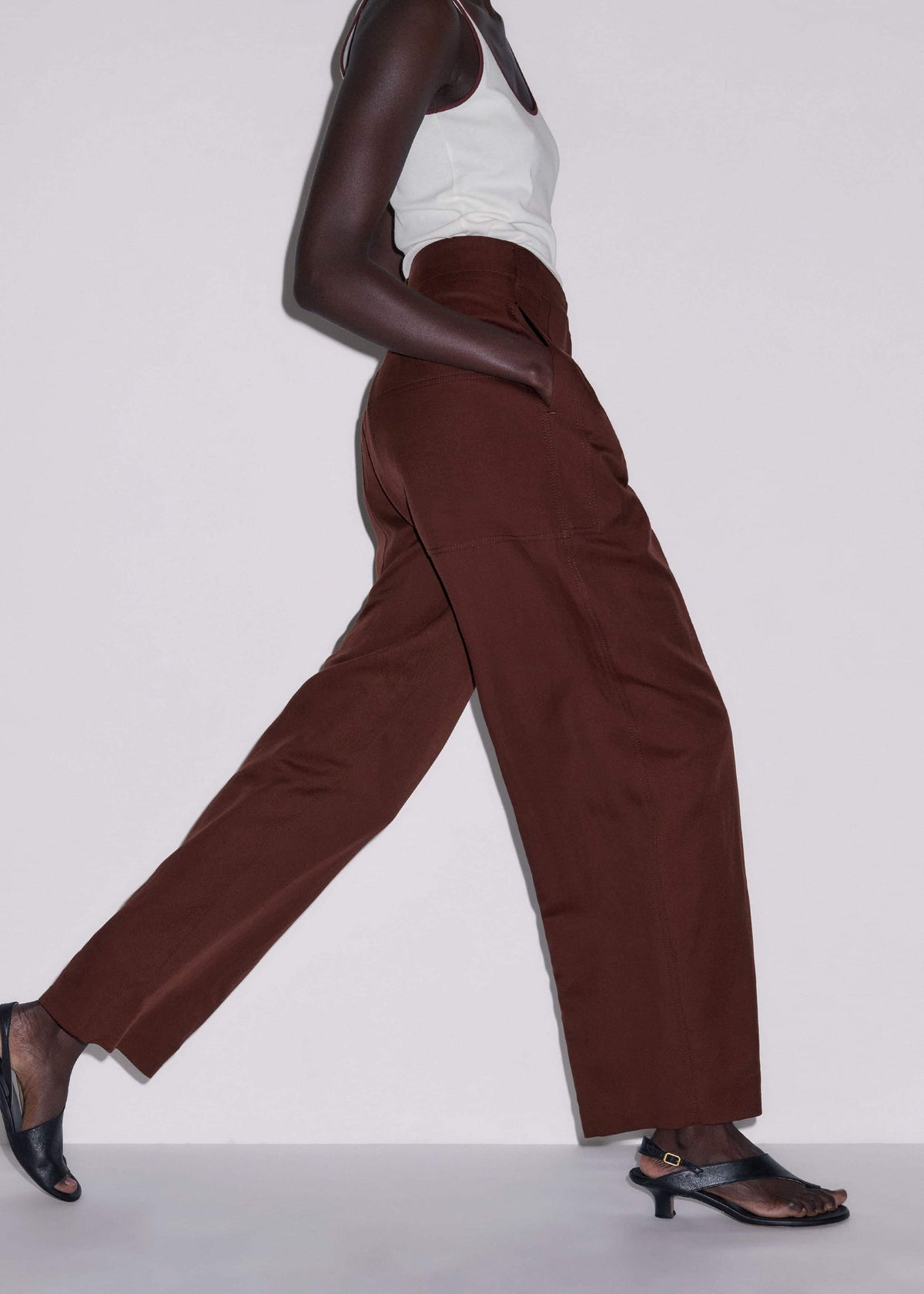 Cinnamon Brown Extreme Taper Pant | ME+EM Clothing