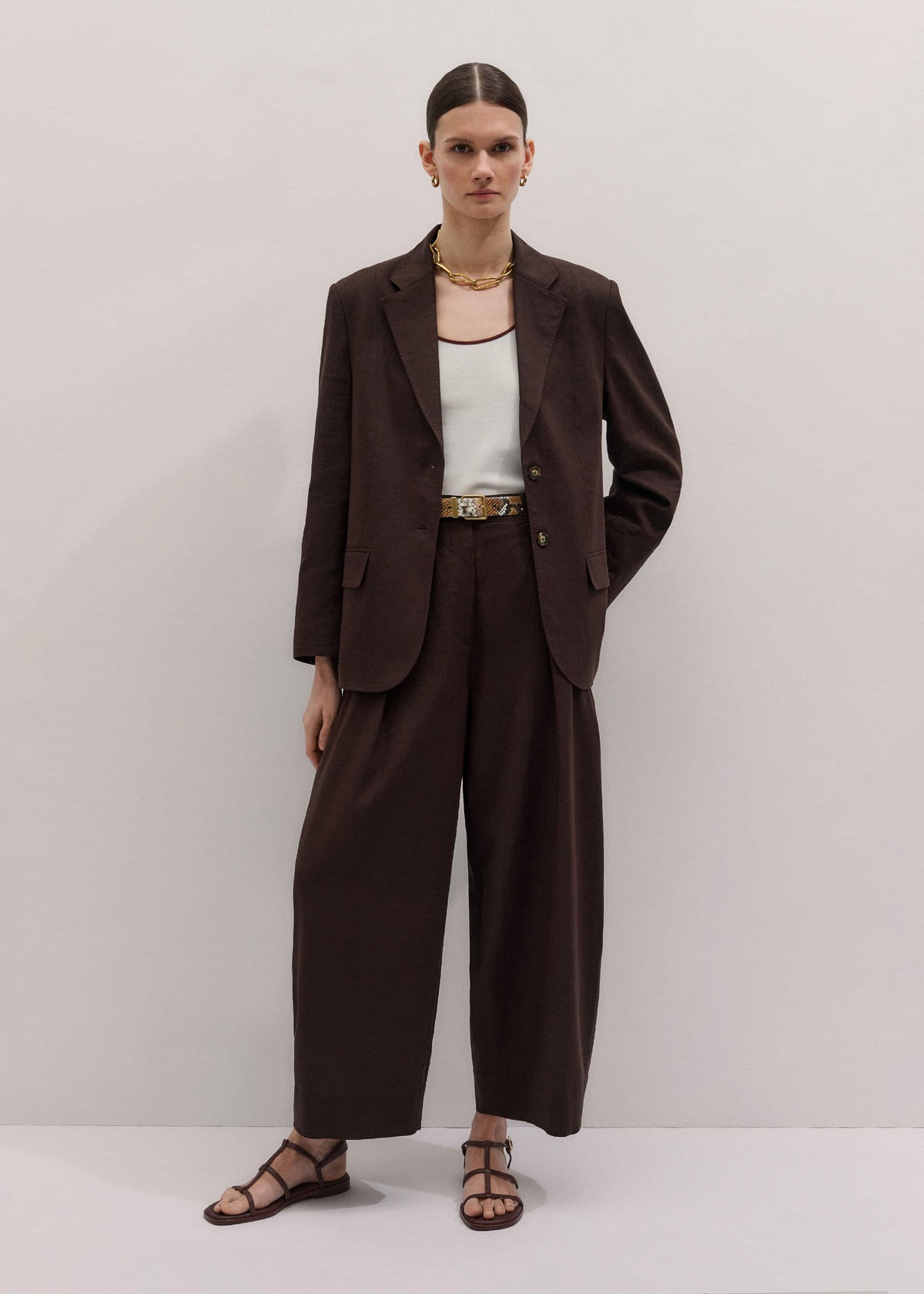 Brown Extreme Taper Pant | ME+EM Clothing