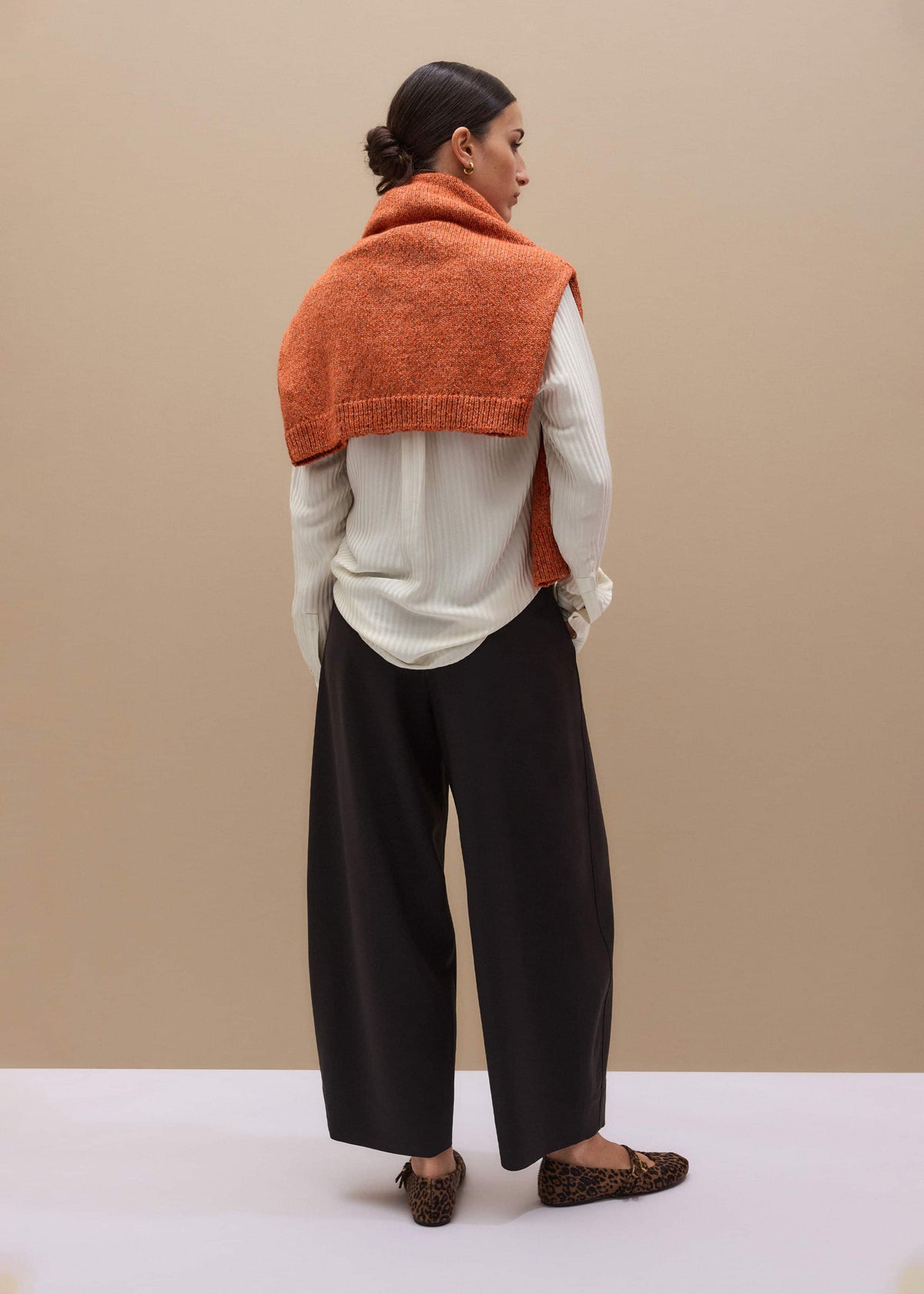 Brown Barrel-Leg Pant | ME+EM Clothing