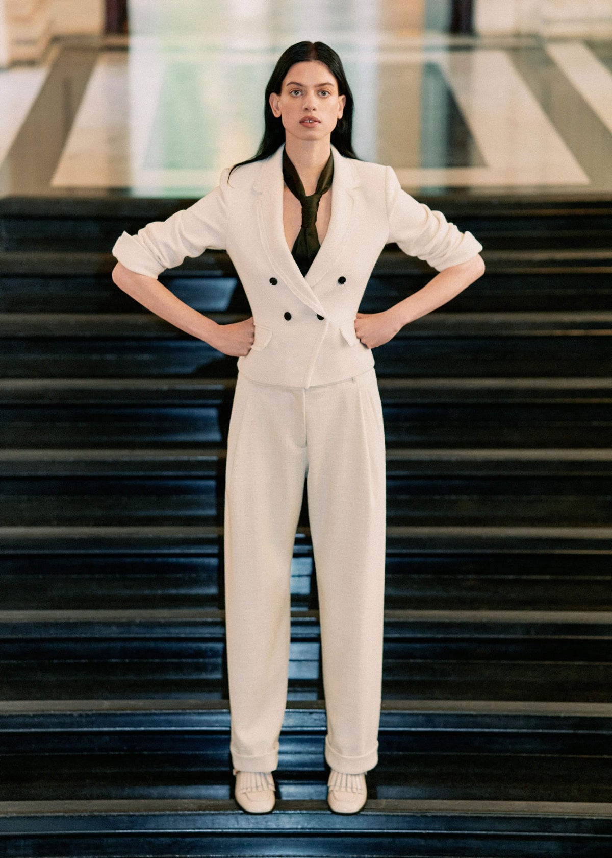 Ivory Clever Tapered Pant | ME+EM Clothing