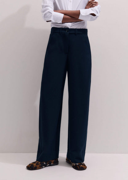 Navy Textured Extreme Tapered Pant | ME+EM Clothing