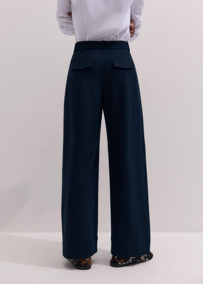 Navy Textured Extreme Tapered Pant | ME+EM Clothing