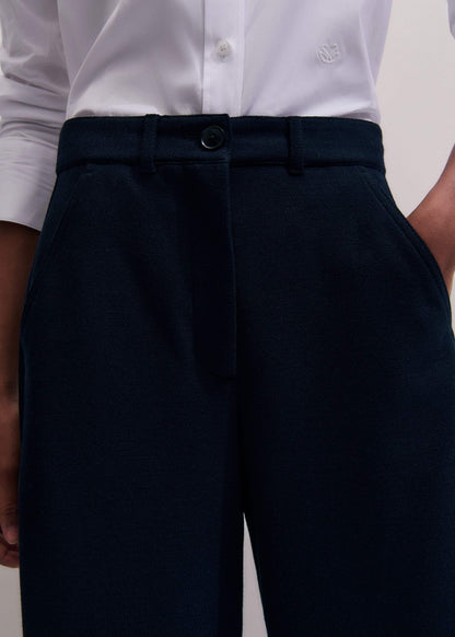 Navy Textured Extreme Tapered Pant | ME+EM Clothing