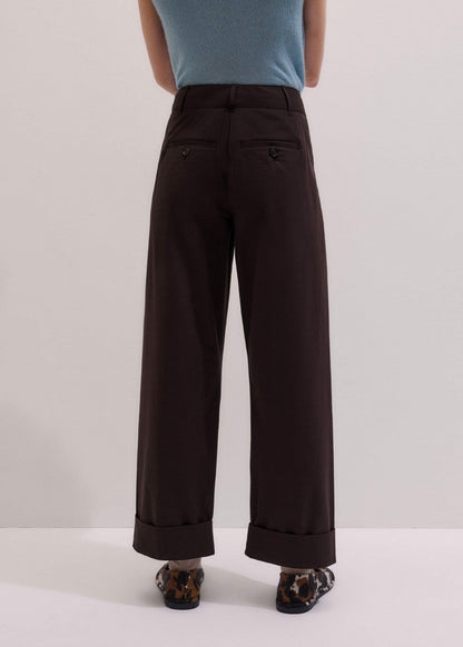 Chocolate Brown Clever Tapered Chino | ME+EM Clothing