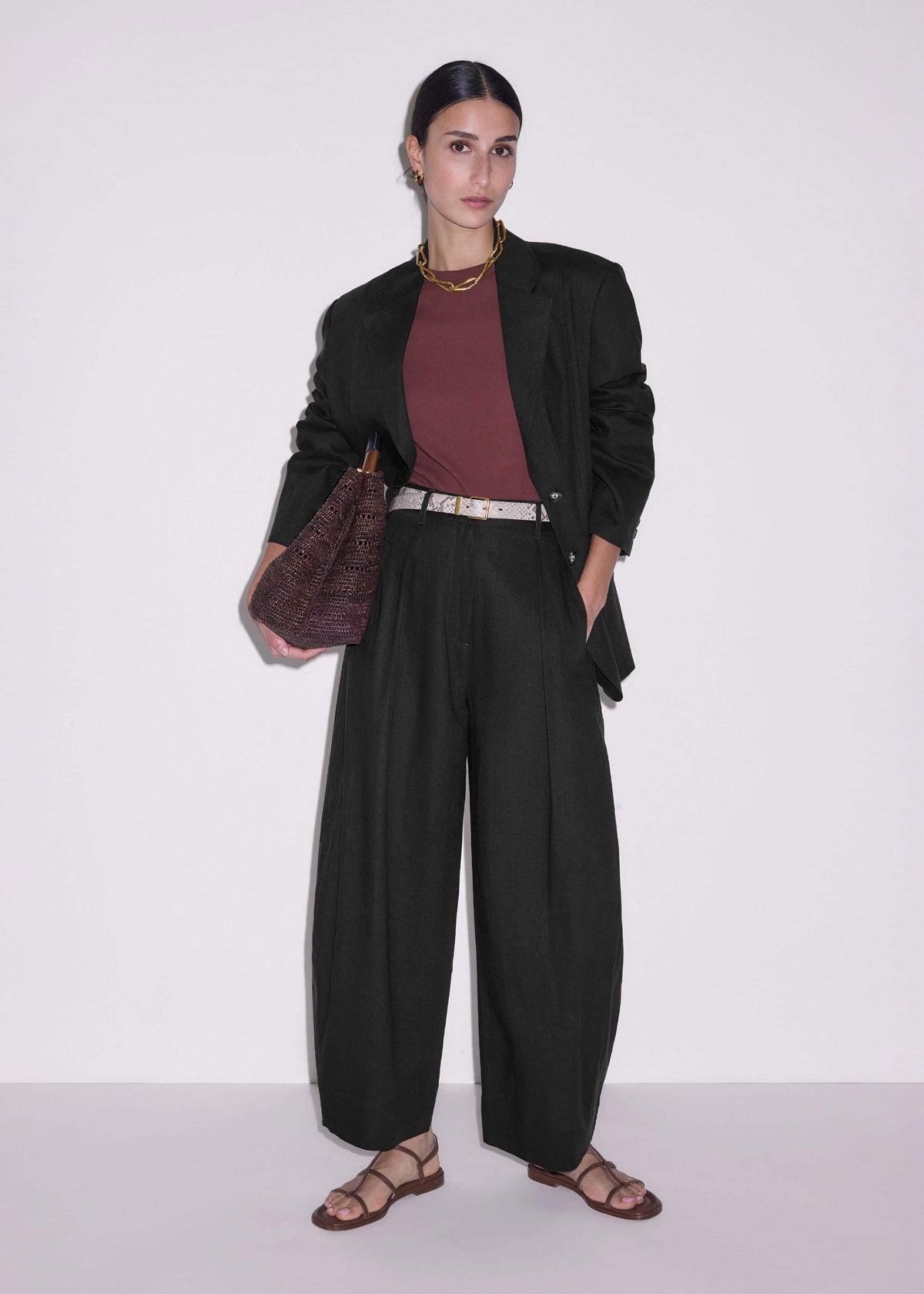 Black Extreme Taper Pant | ME+EM Clothing