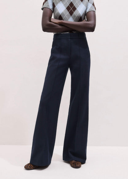 Navy Tailored Leg Elongator Pant | ME+EM Clothing